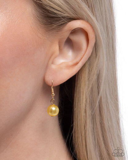Valiantly Verdant - yellow - Paparazzi necklace