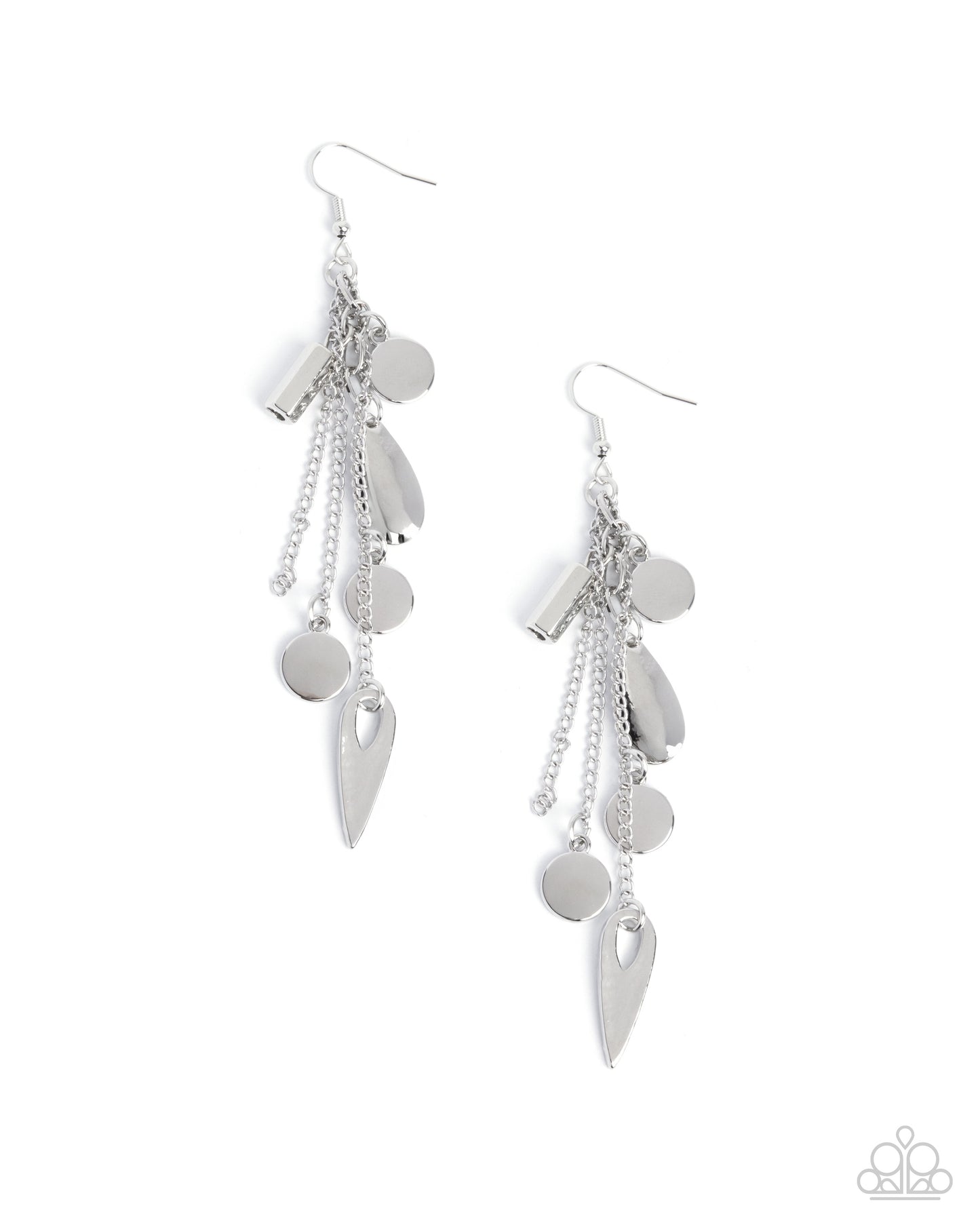 Valid Vanity - silver - Paparazzi earrings