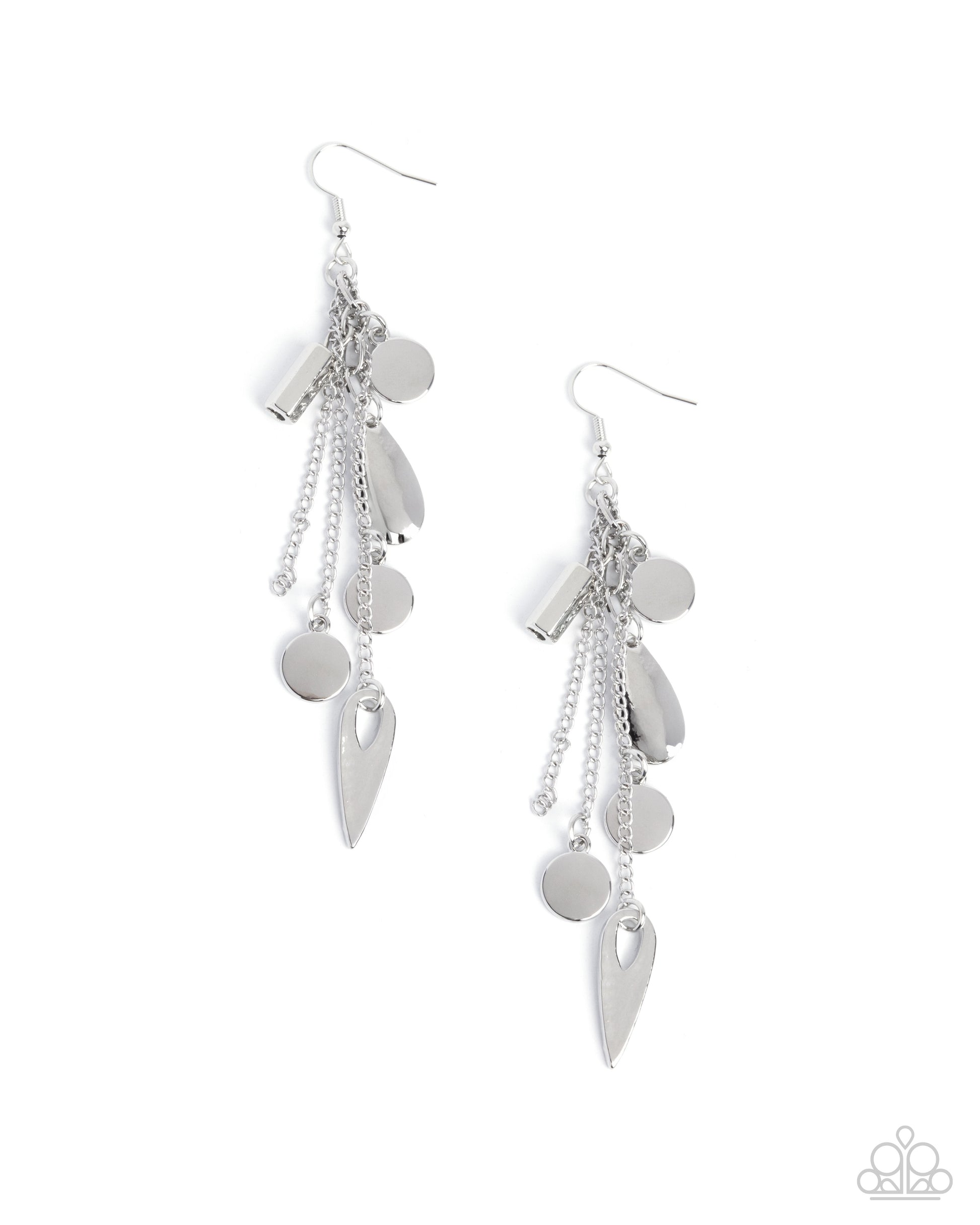 Valid Vanity - silver - Paparazzi earrings