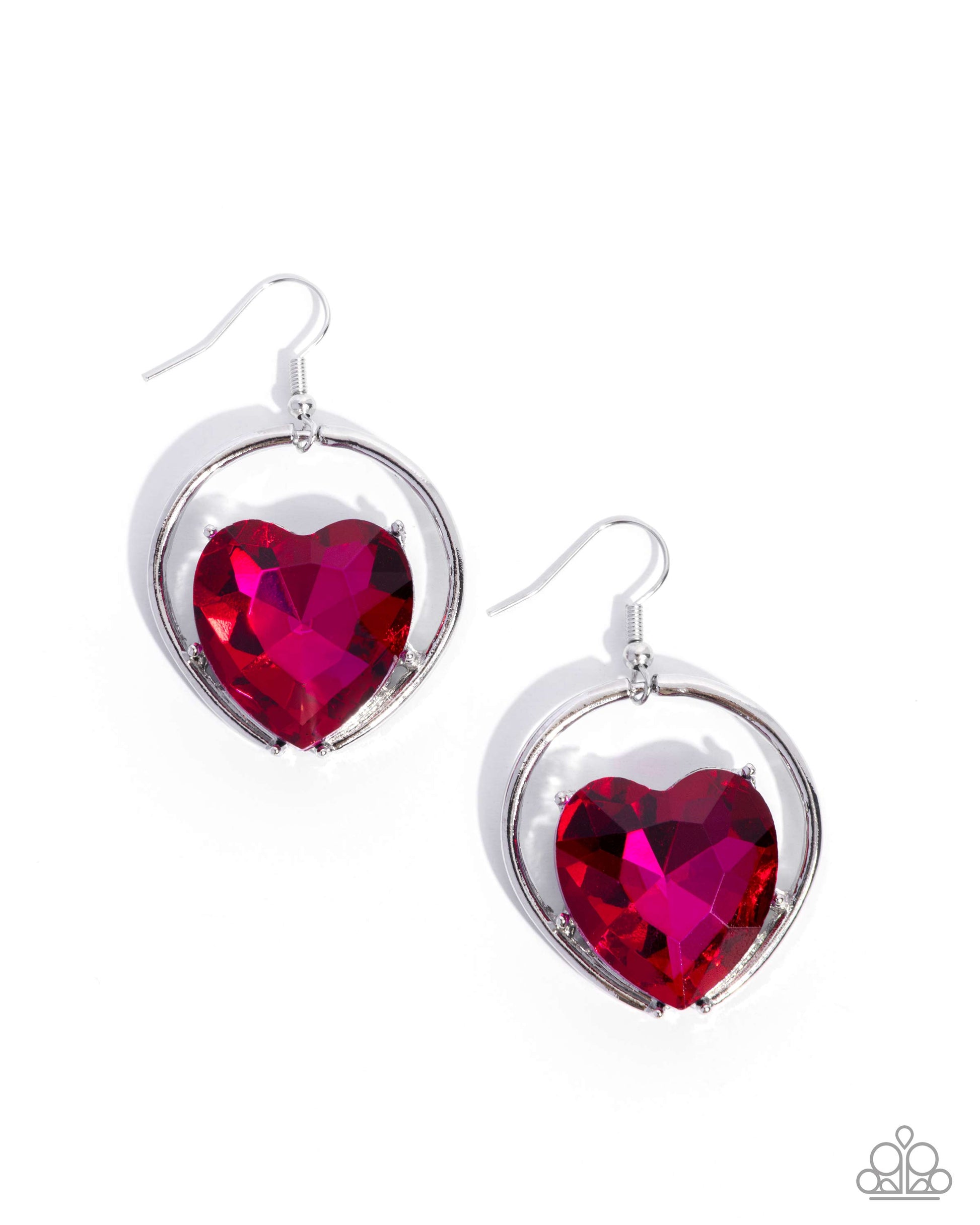Valuable Valentines - pink - Paparazzi earrings