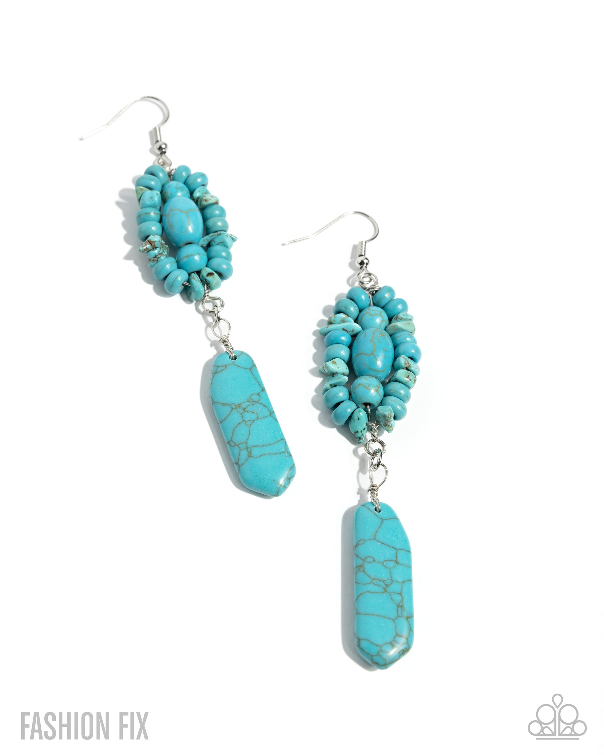 Valuable Voyage - blue - Paparazzi earrings