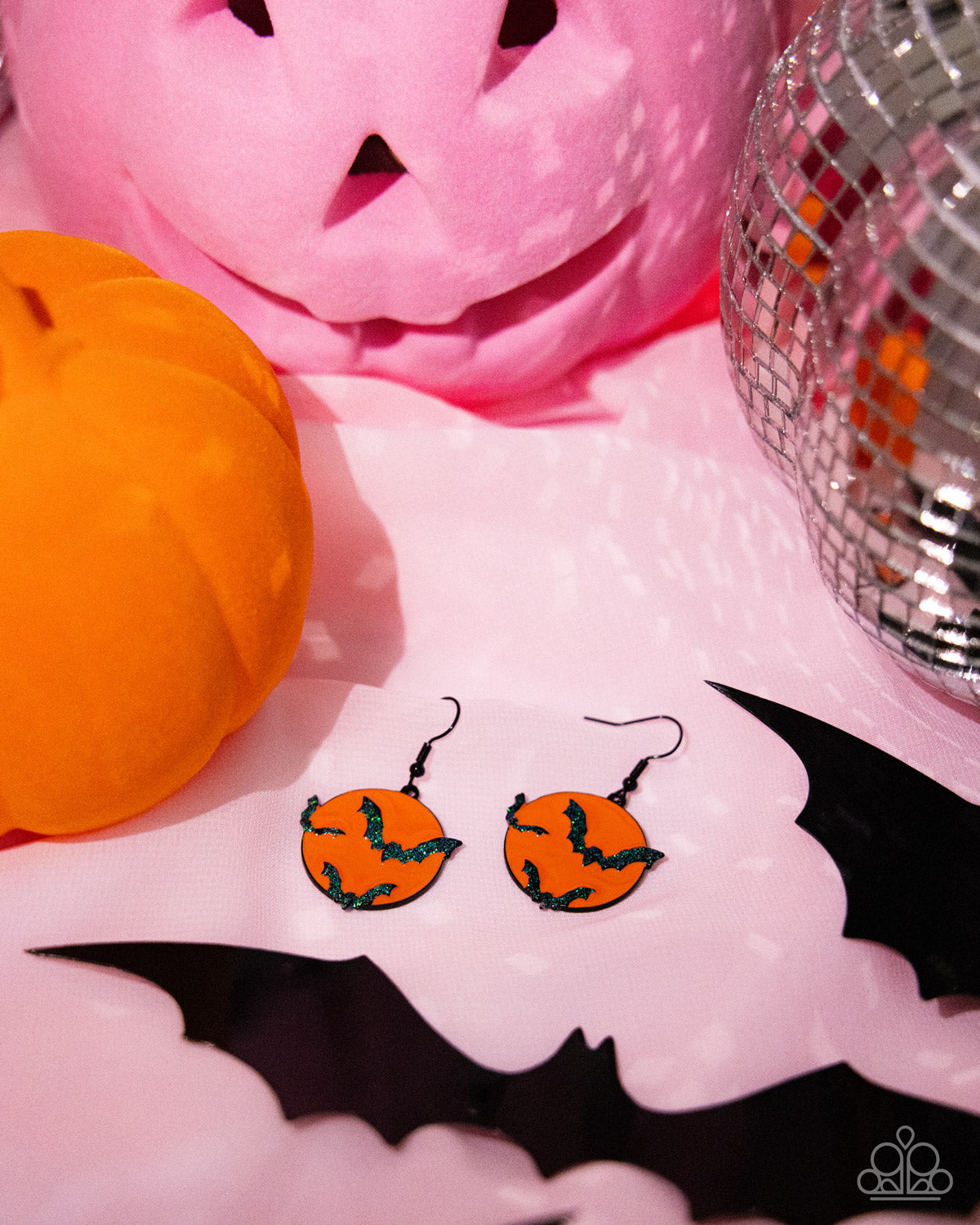 Vampire Bats - orange - Paparazzi earrings