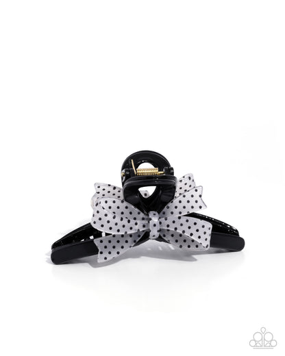 Vaudeville Value - black - Paparazzi hair clip