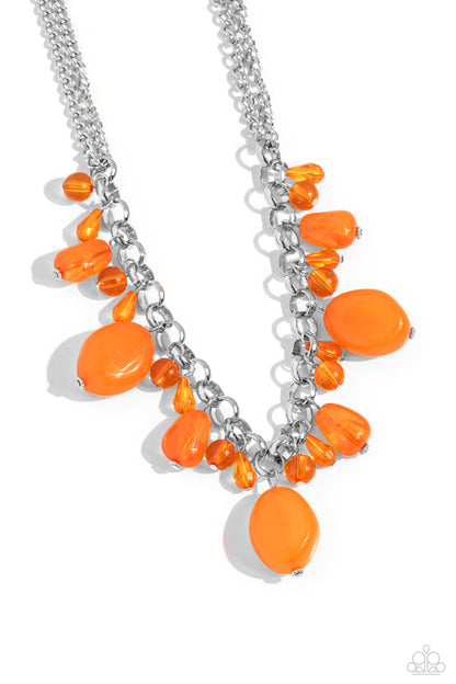 Venetian Vacation - orange - Paparazzi necklace