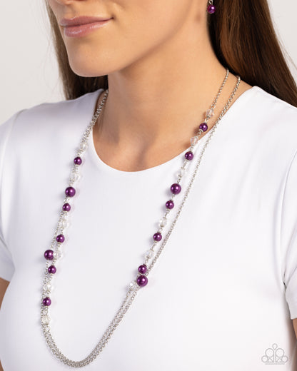 Venice Vanity - purple - Paparazzi necklace