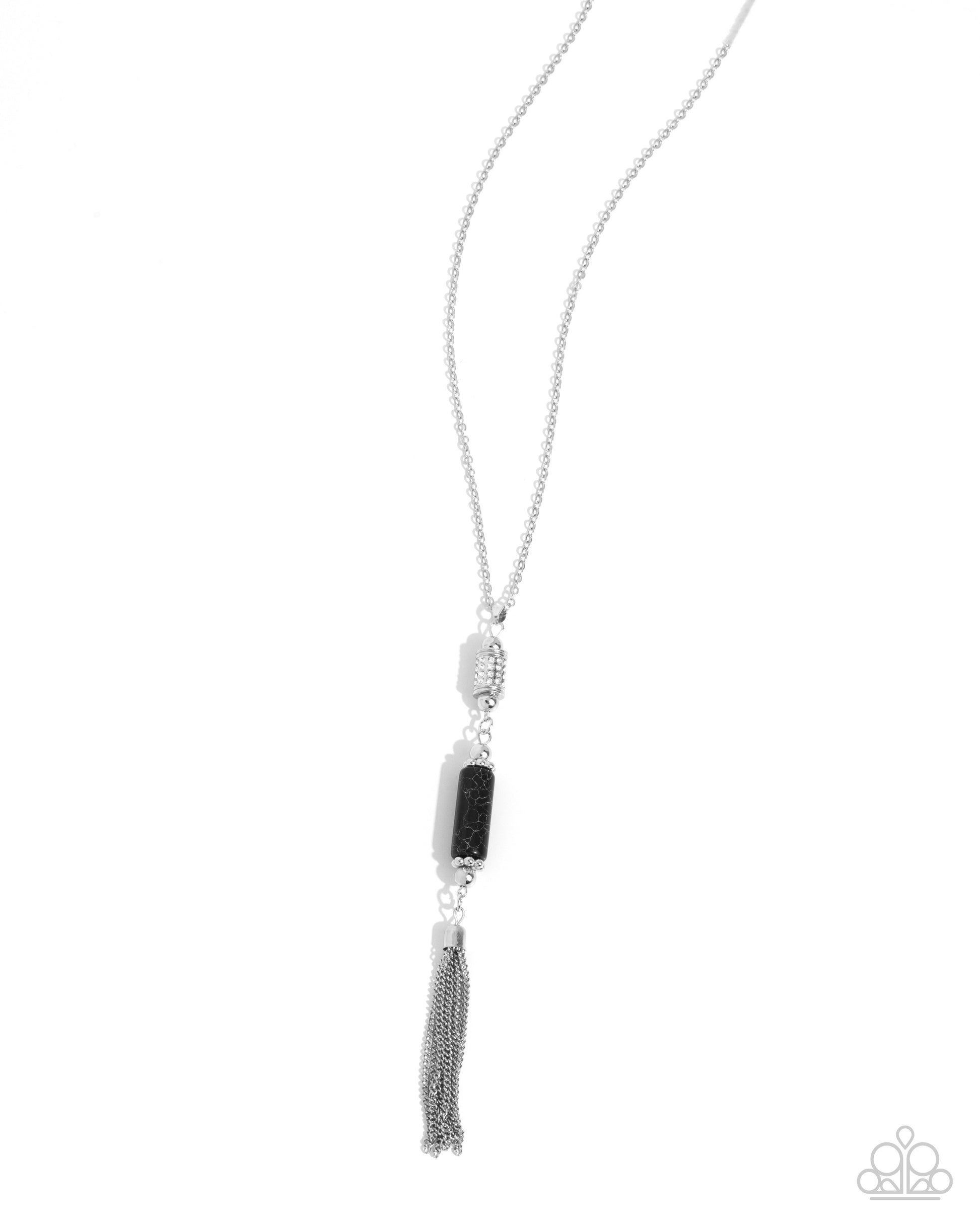 Vertical Vacation - black - Paparazzi necklace