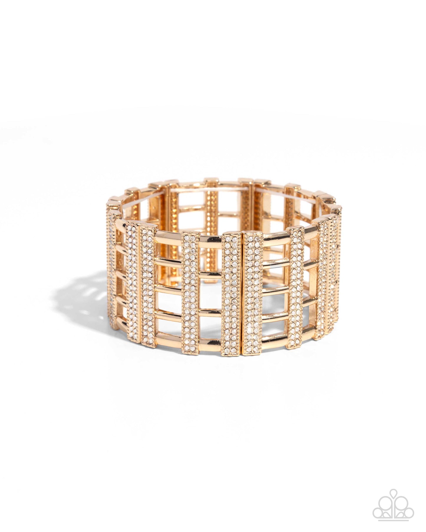 Vertical Vanity - gold - Paparazzi bracelet