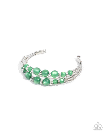 Vibrant Visuals - green - Paparazzi bracelet