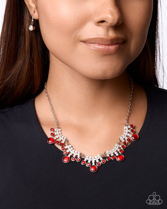 Victorian Vantage - red - Paparazzi necklace