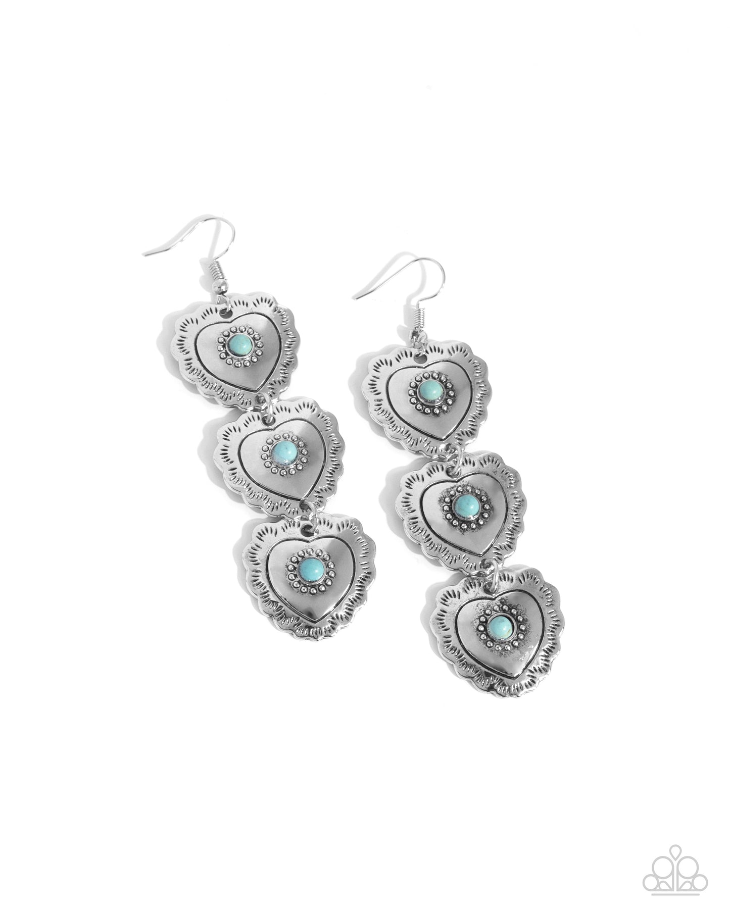 Vintage Allure - blue - Paparazzi earrings