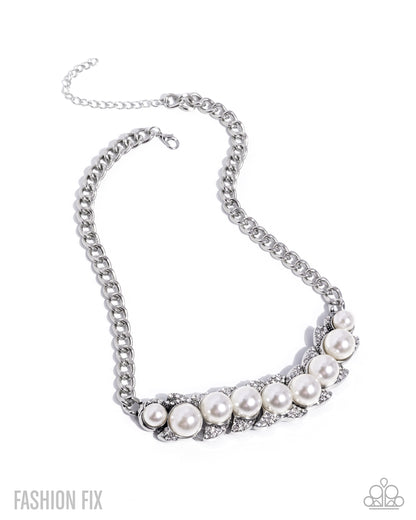 Vintage Appeal - white - Paparazzi necklace