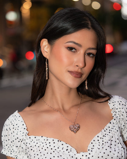 Vintage Flair - rose gold - Paparazzi necklace