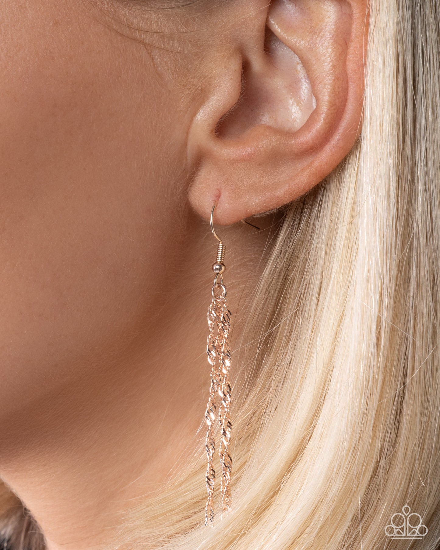 Vintage Flair - rose gold - Paparazzi necklace