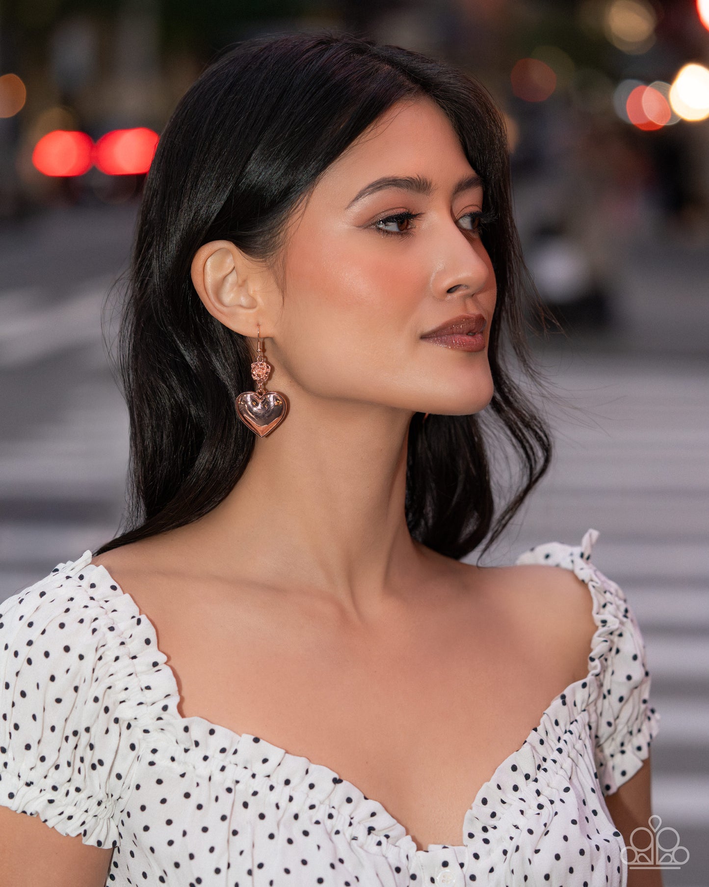 Vintage Memory - rose gold - Paparazzi earrings