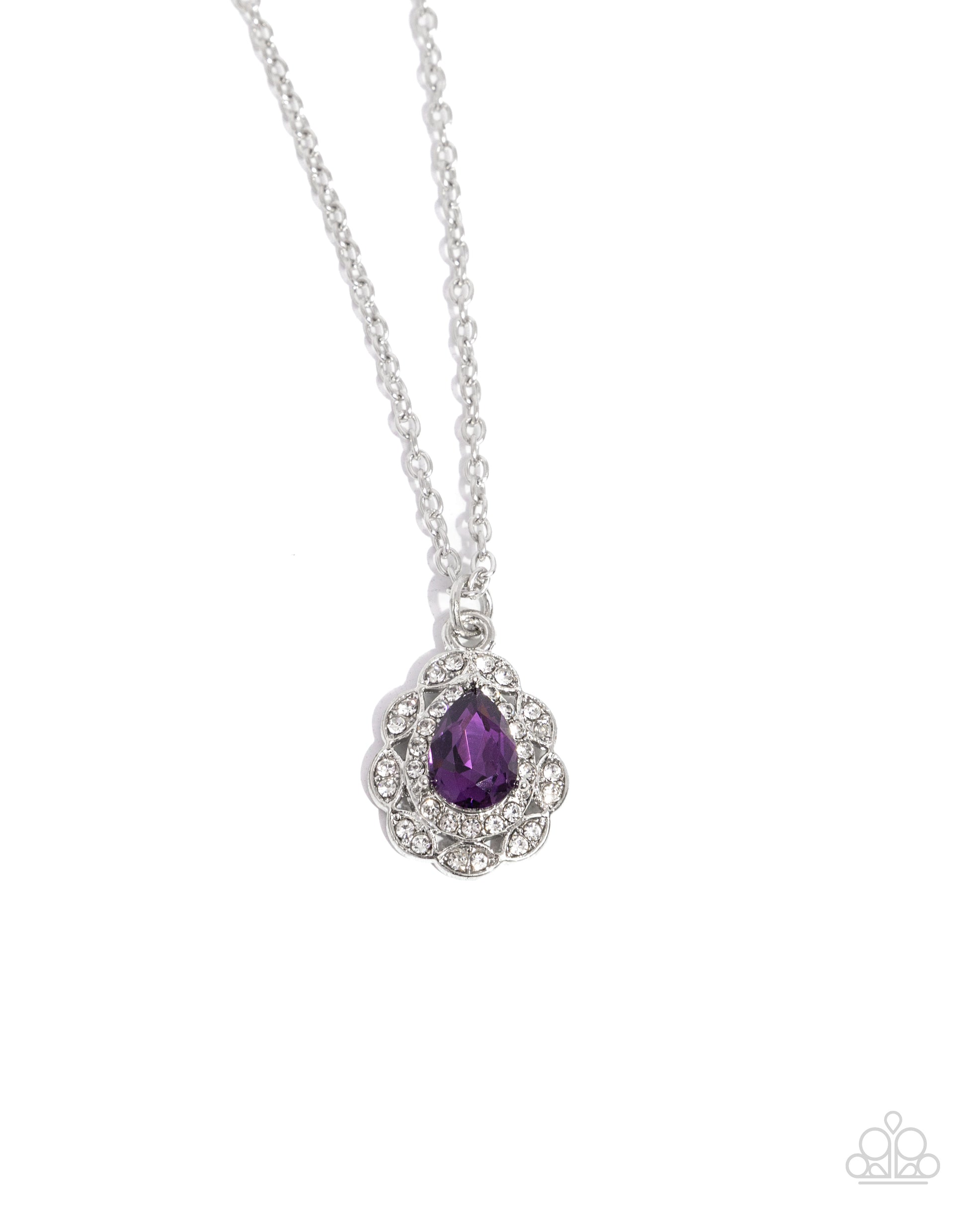 Vintage Validation - purple - Paparazzi necklace