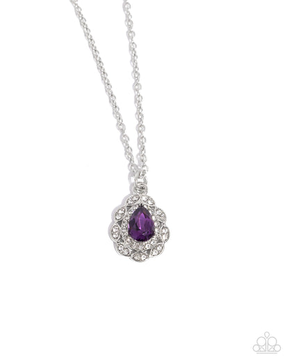 Vintage Validation - purple - Paparazzi necklace