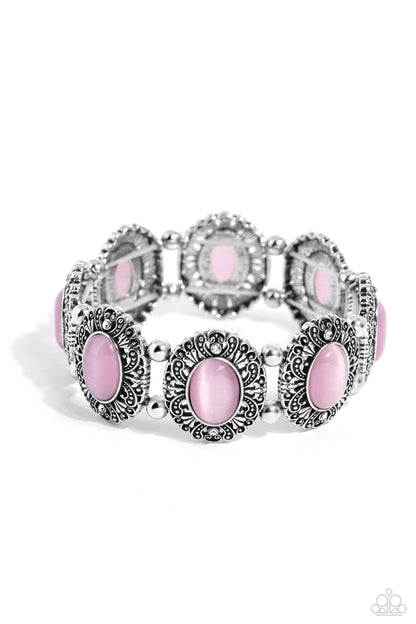Vintage Sparkly Pink Soft Plastic Bracelet