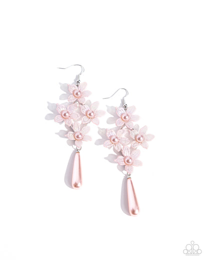 Vintage Veining - pink - Paparazzi earrings