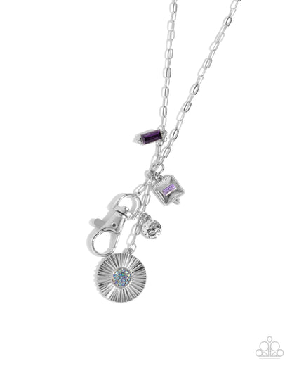 Vintage Venue - purple - Paparazzi LANYARD necklace