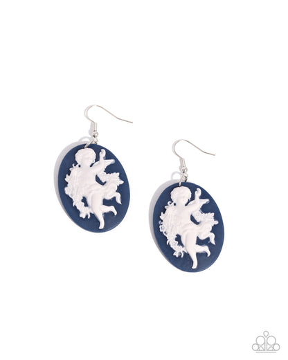 Vintage Verdict - blue - Paparazzi earrings