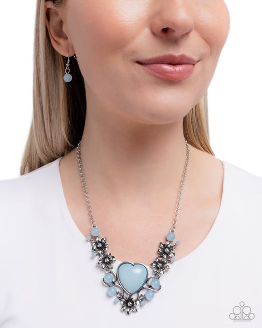 Vintage Volume - blue - Paparazzi necklace