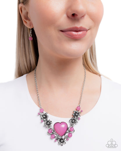 Vintage Volume - purple - Paparazzi necklace