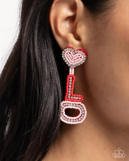 Visible Valentines - multi - Paparazzi earrings