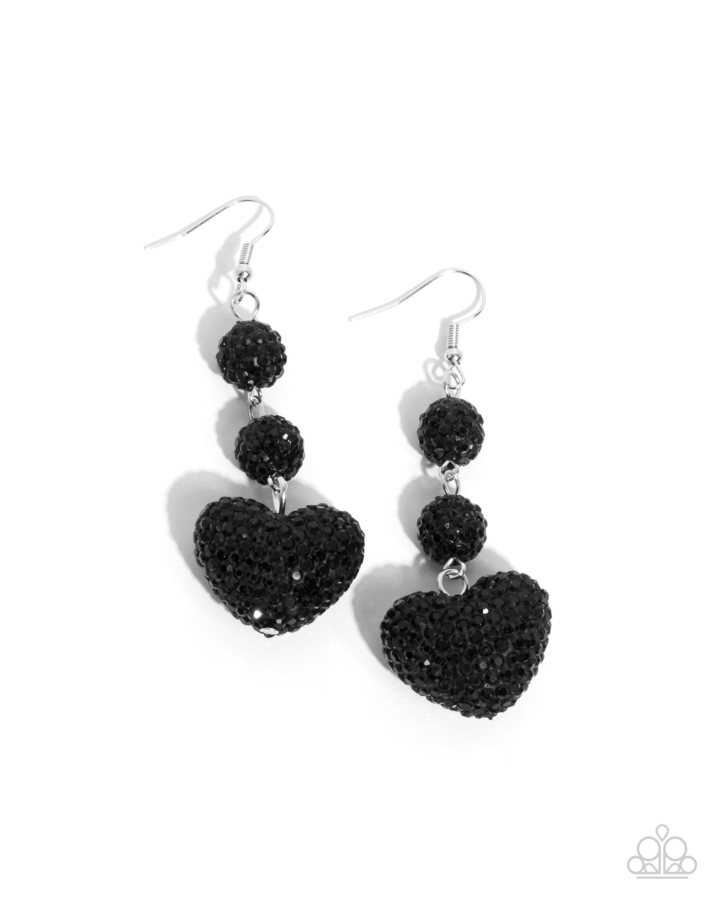 Vision in Shimmer - black - Paparazzi earrings