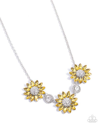 Vulnerable Vacation - yellow - Paparazzi necklace