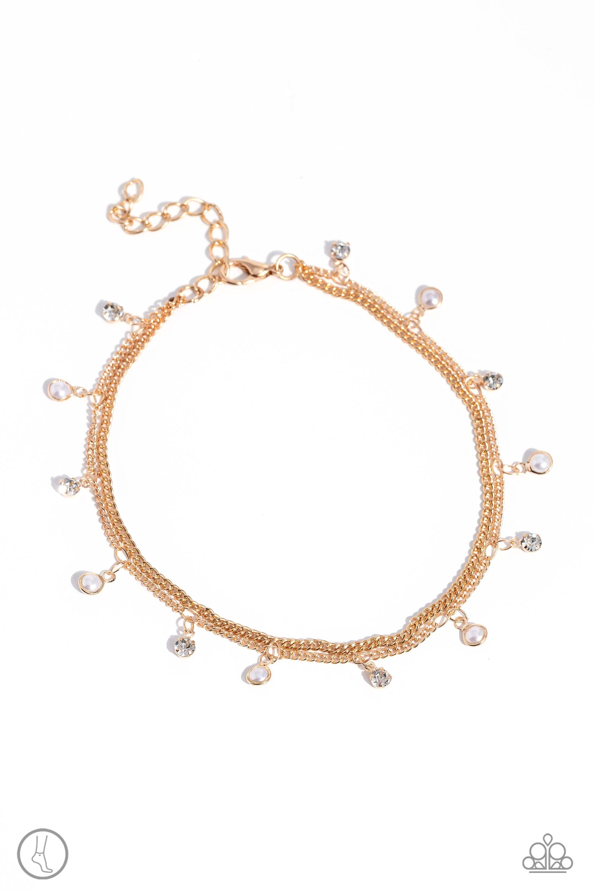 WATER You Waiting For? - gold - Paparazzi anklet