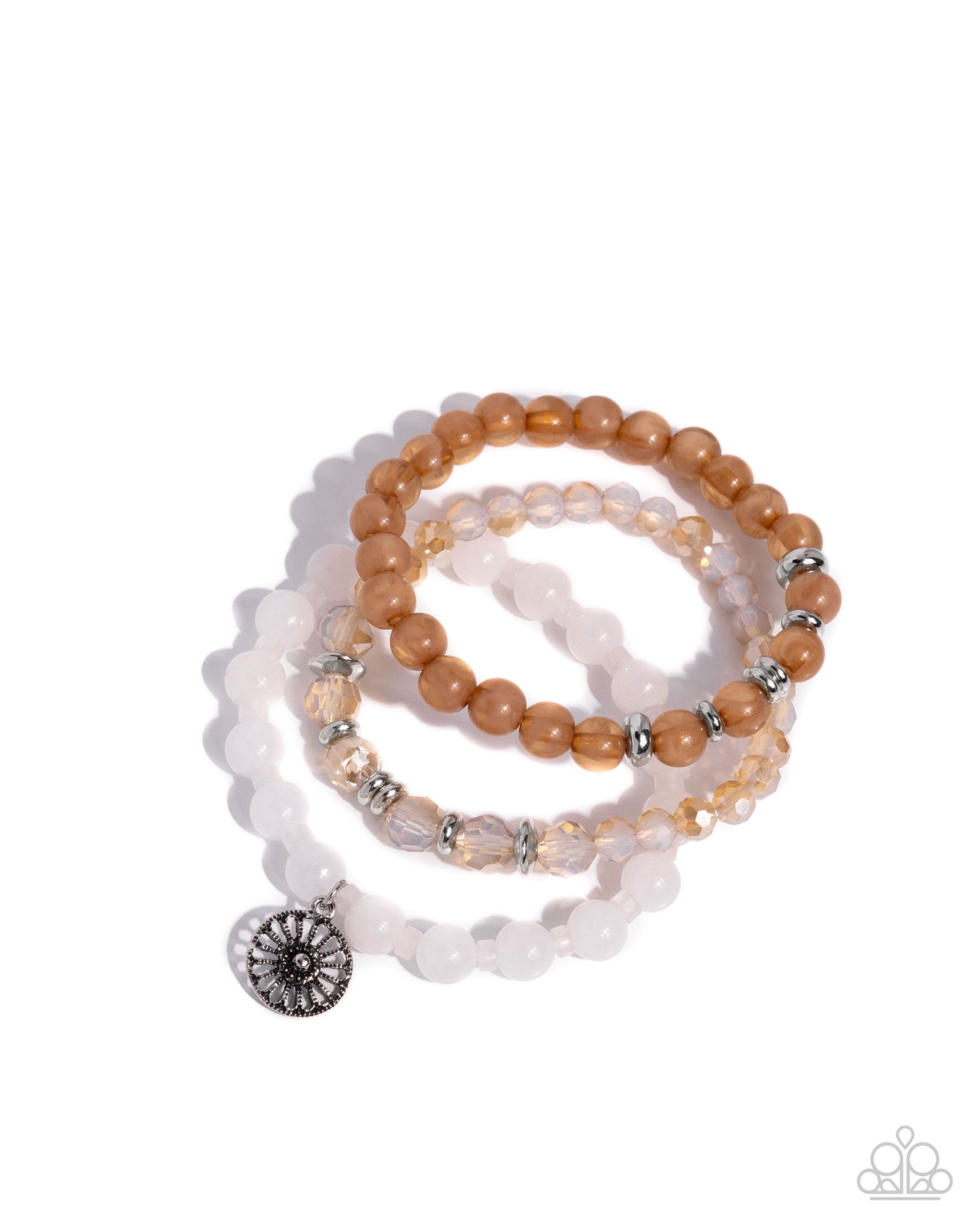 WHEEL-Y Colorful - white - Paparazzi bracelet