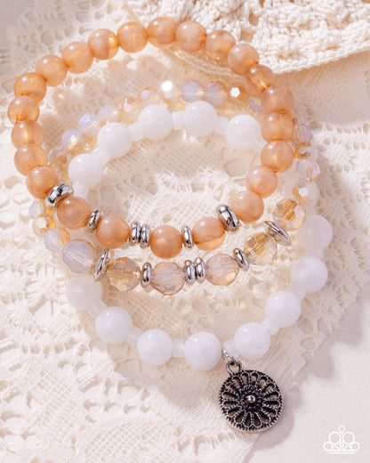 WHEEL-Y Colorful - white - Paparazzi bracelet