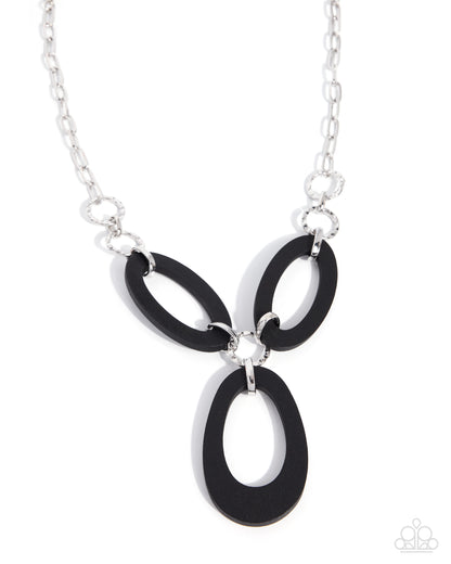 WOOD Enough - black - Paparazzi necklace