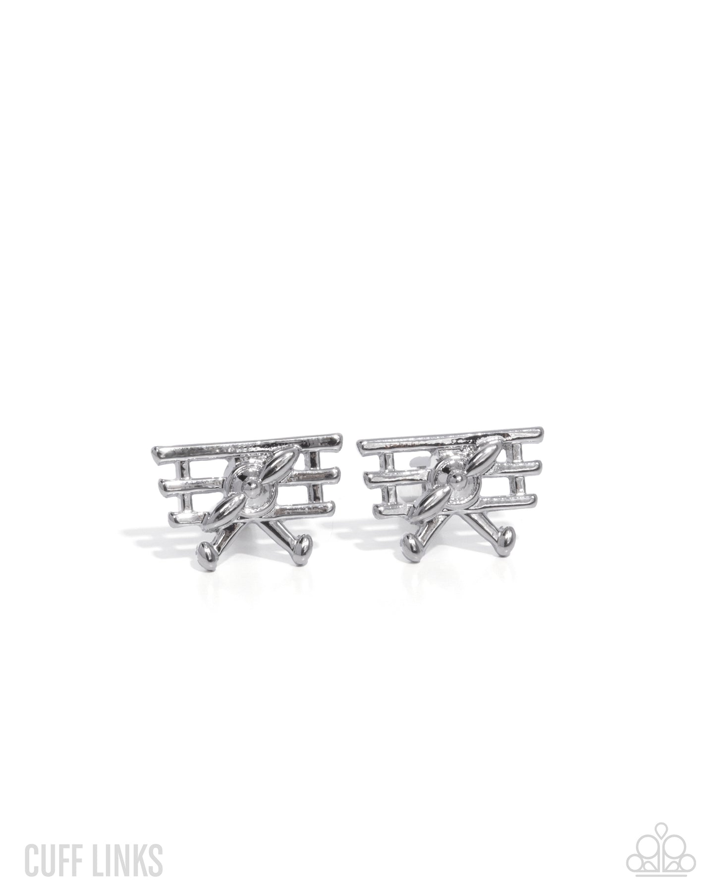 WRIGHT Here! - silver - Paparazzi MENS cufflinks