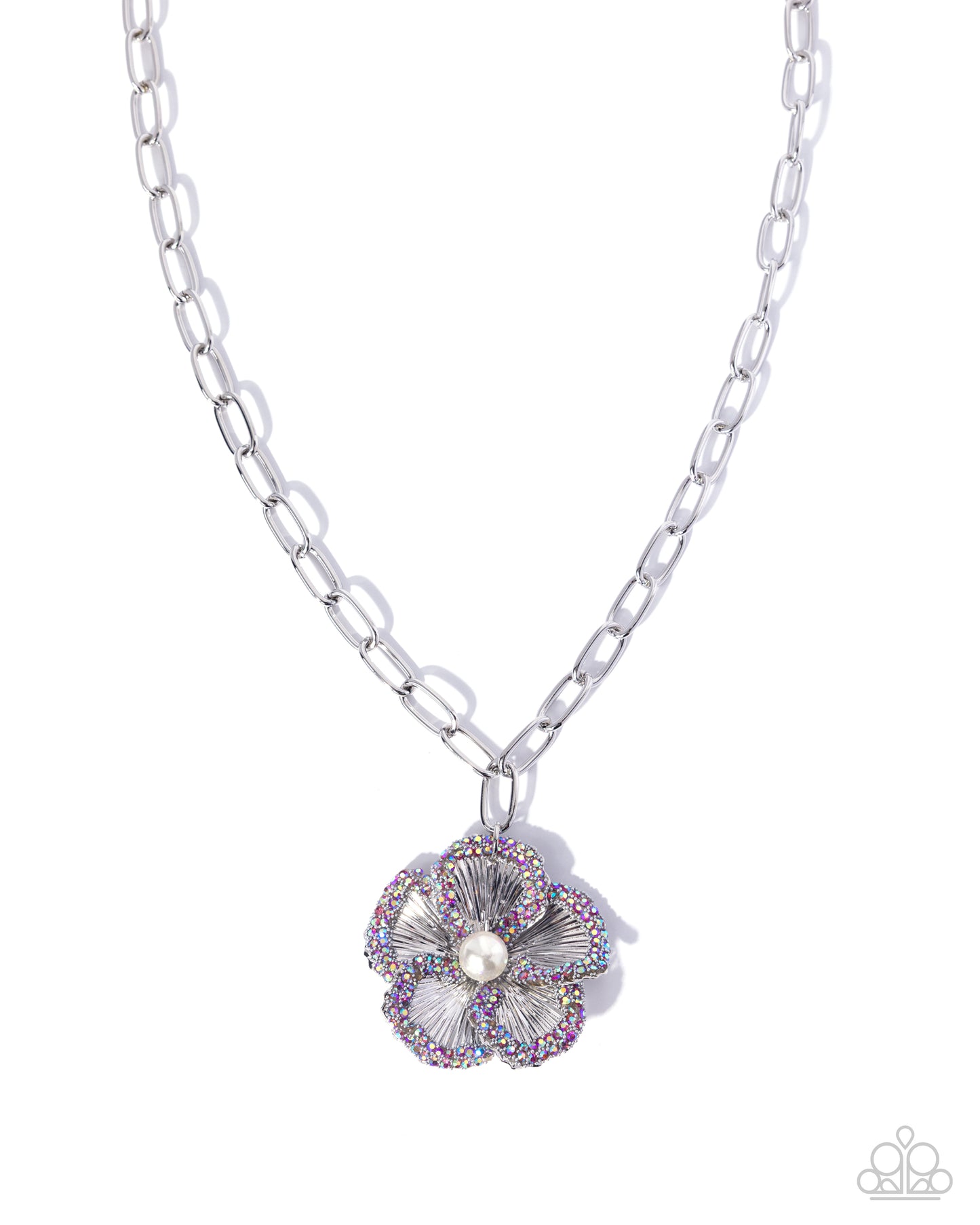 Wallflower Waltz - pink - Paparazzi necklace