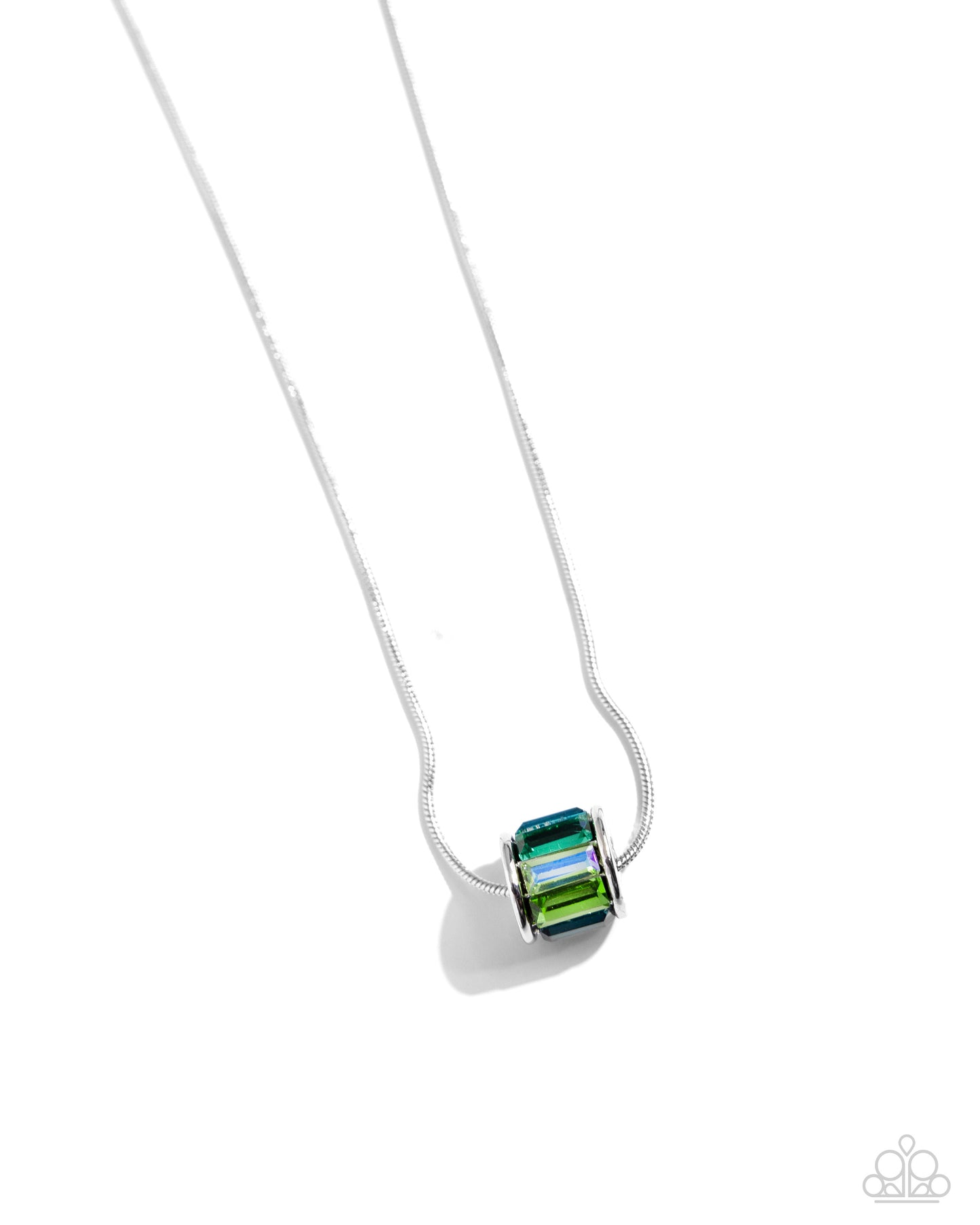 Warden Wheel - green - Paparazzi necklace