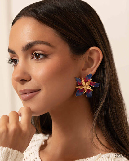 Warped Wallflower - multi - Paparazzi earrings