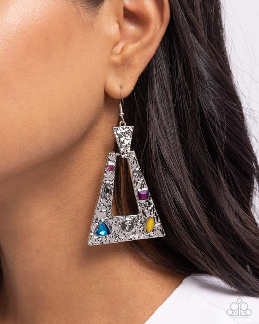 Warped Wanderer - multi - Paparazzi earrings