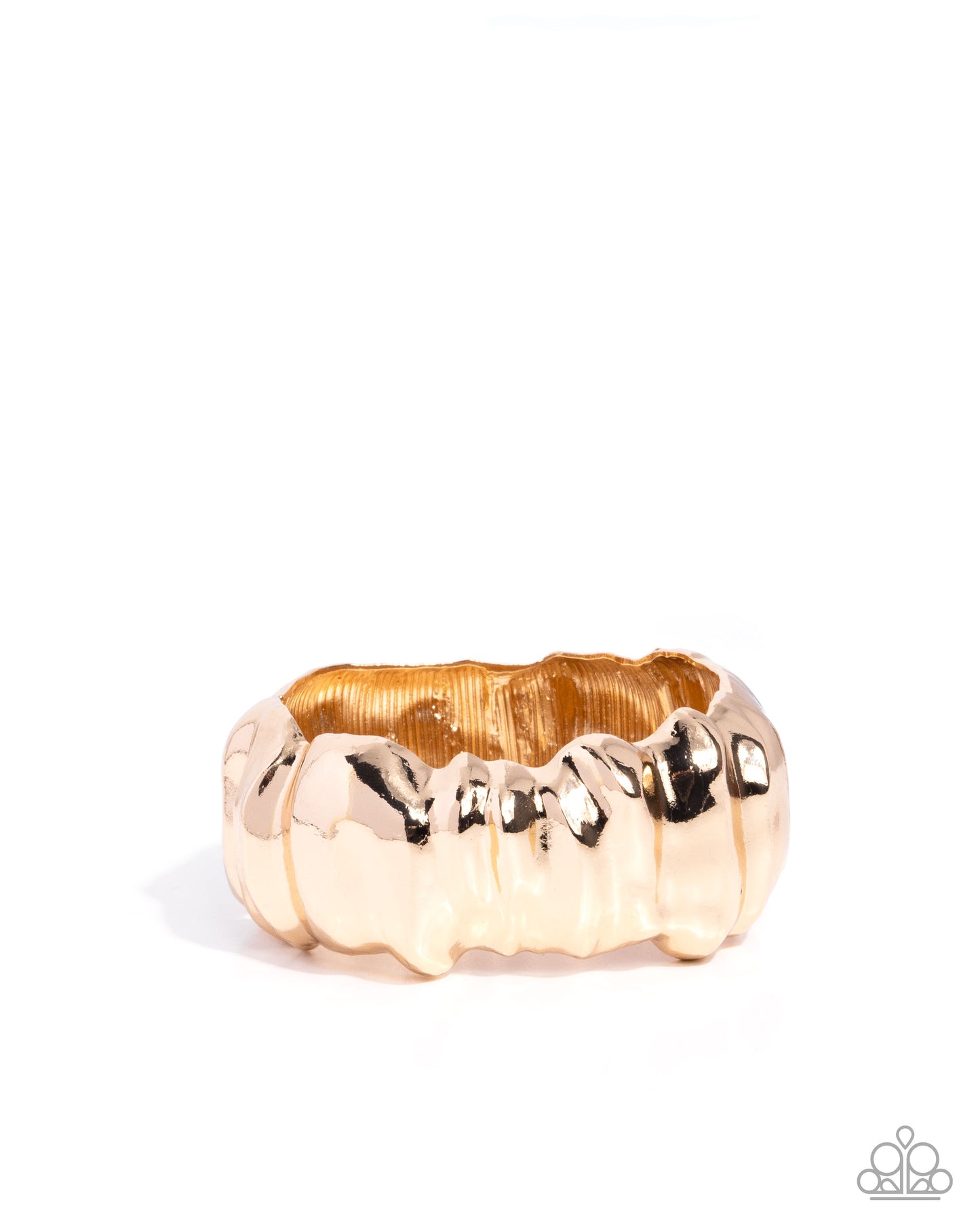 Warped Wheelhouse - gold - Paparazzi bracelet