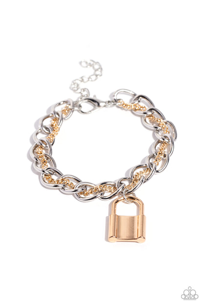 Watch the LOCK - multi - Paparazzi bracelet