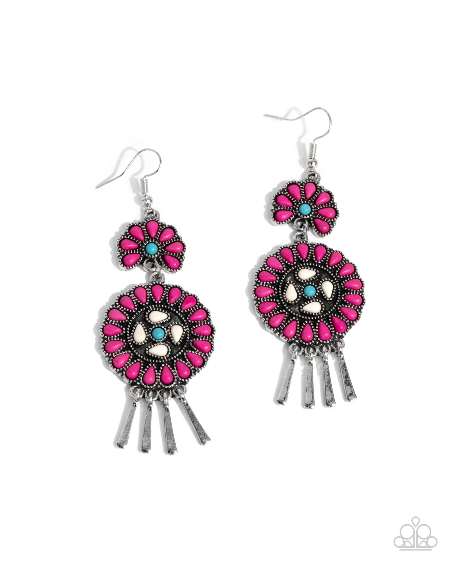 Watch the Sunset - pink - Paparazzi earrings