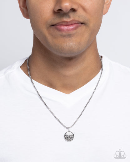 Wave Warrior - silver - Paparazzi MENS necklace