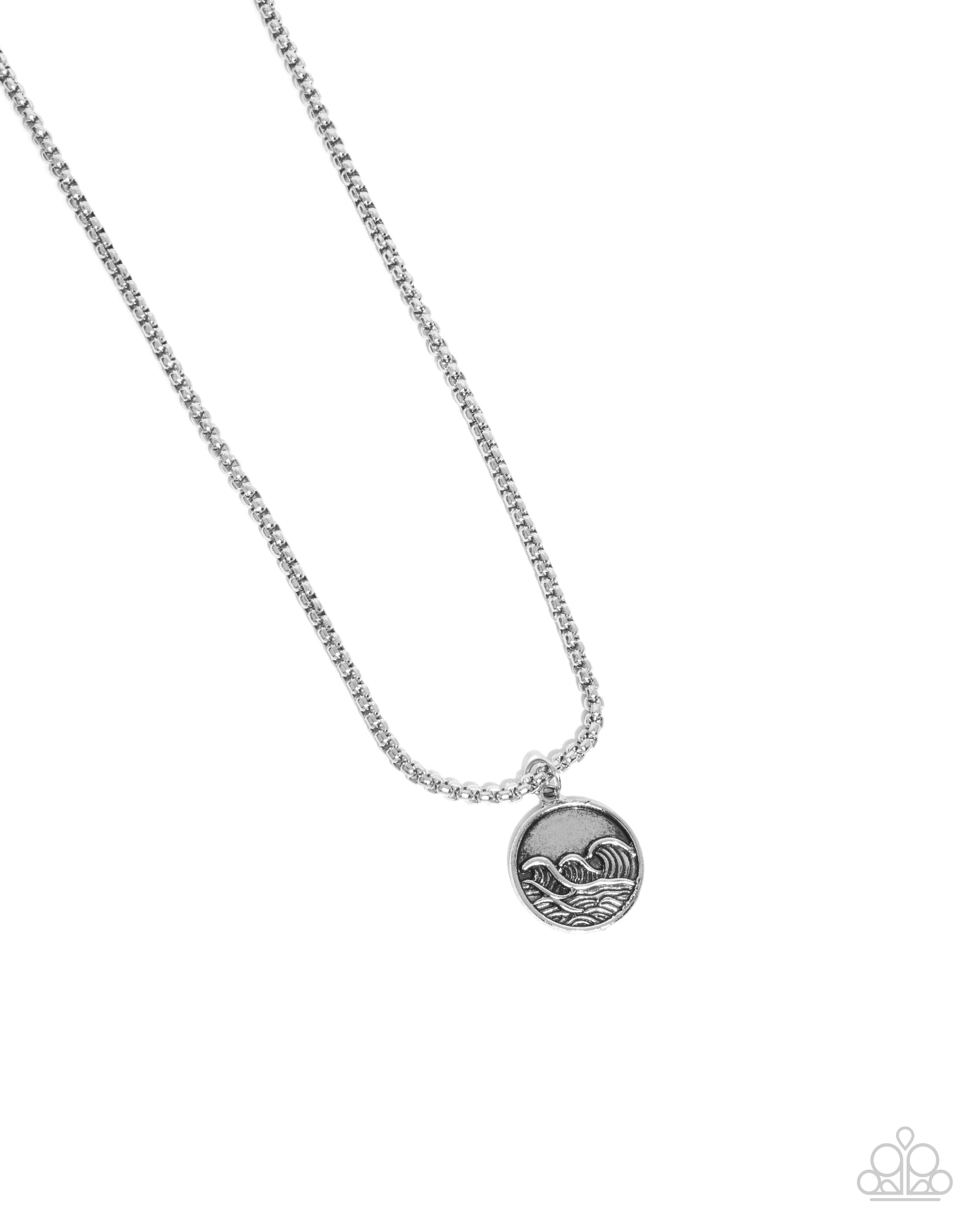 Wave Warrior - silver - Paparazzi MENS necklace