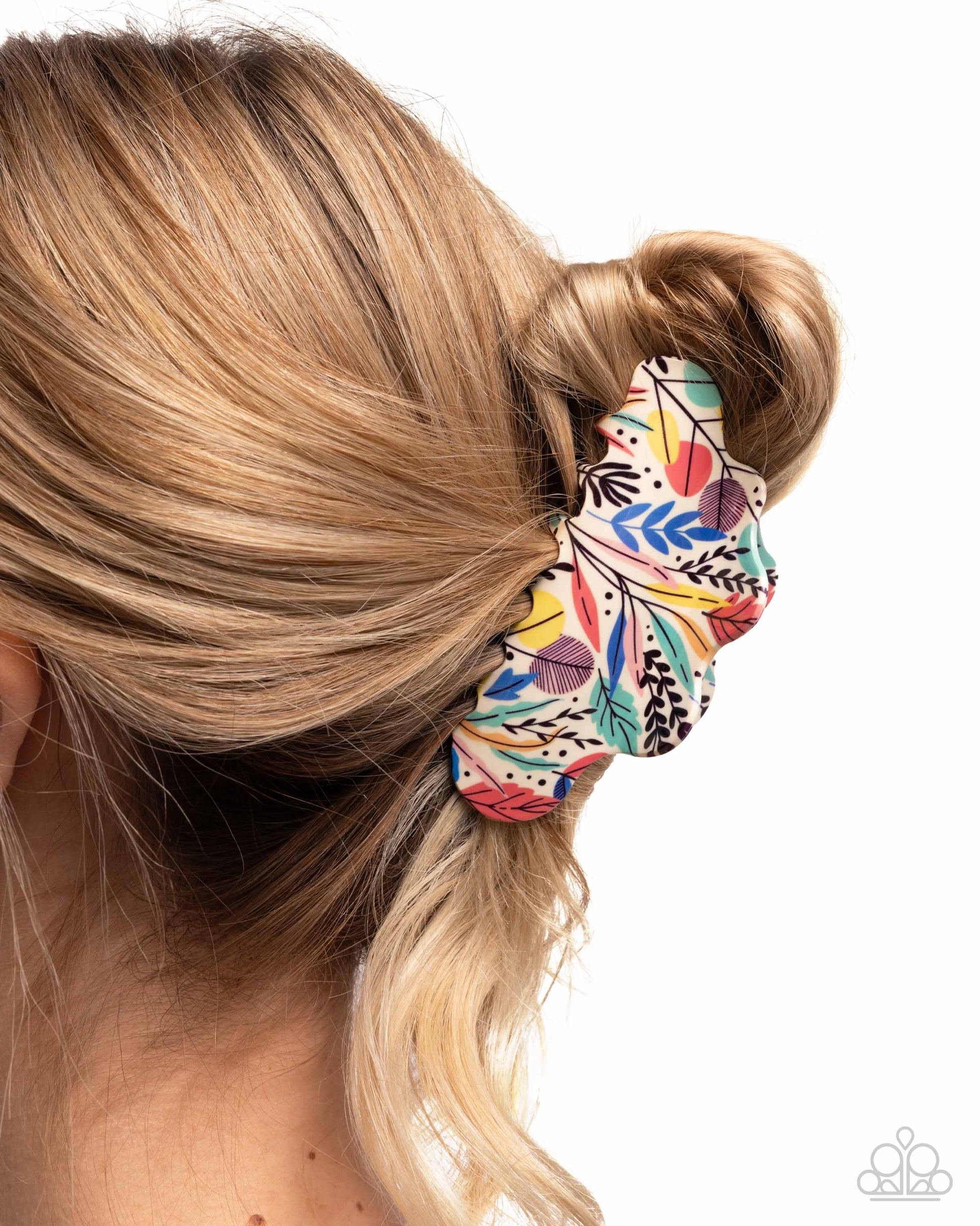 Wavy Wallflower - multi - Paparazzi hair clip