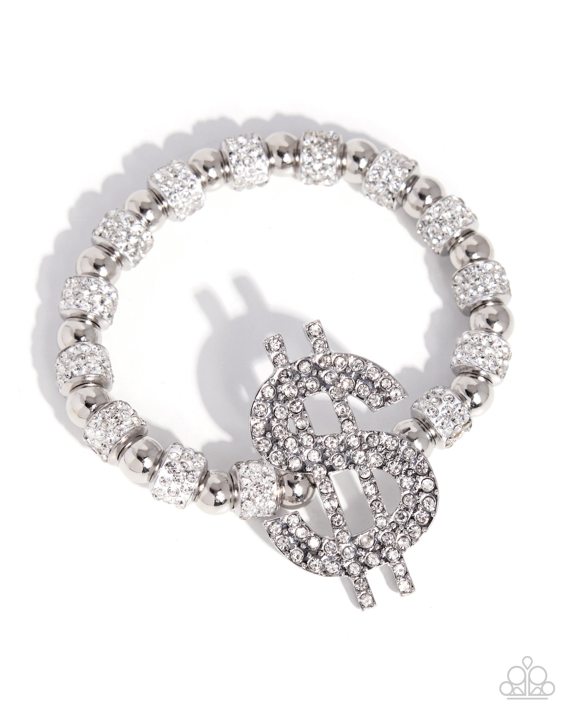 Wealthy Whimsy - white - Paparazzi bracelet