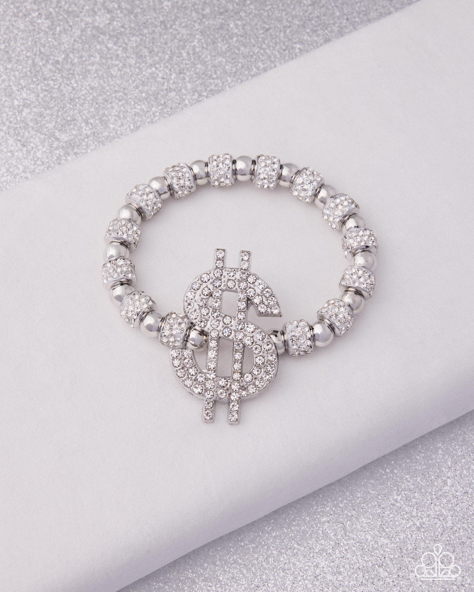 Wealthy Whimsy - white - Paparazzi bracelet