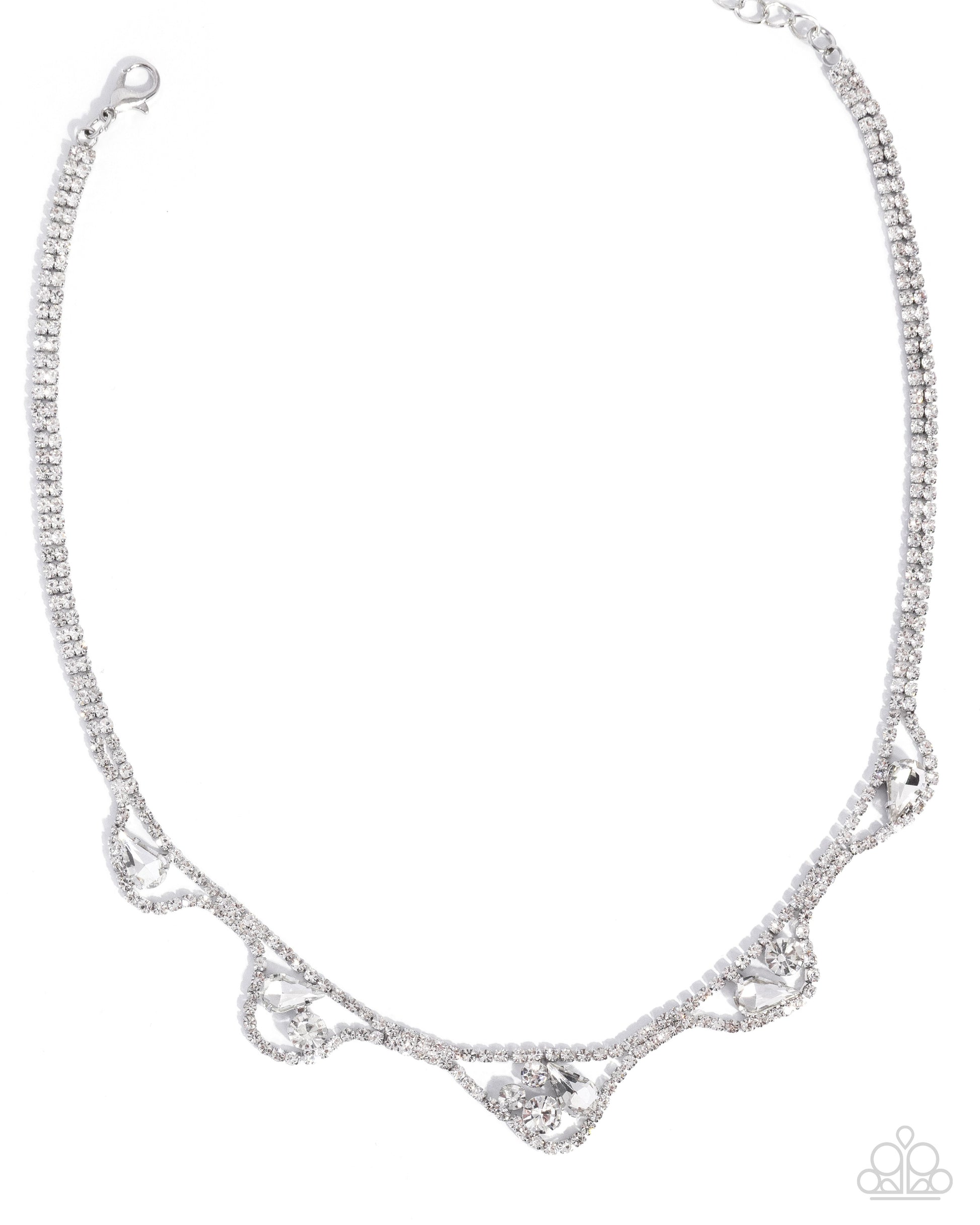 Wedding Wardrobe - white - Paparazzi necklace