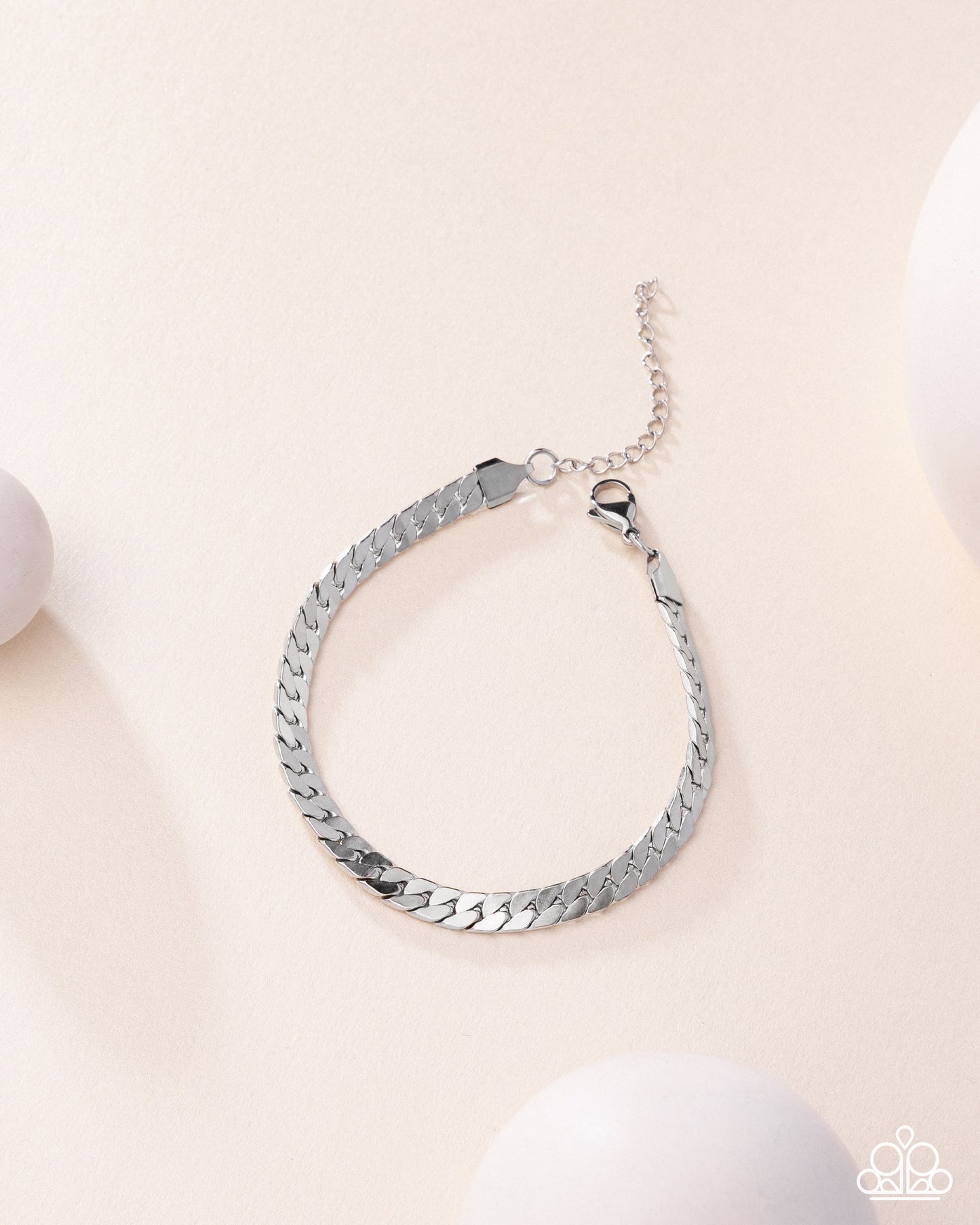 Weekend Wait - silver - Paparazzi MENS bracelet