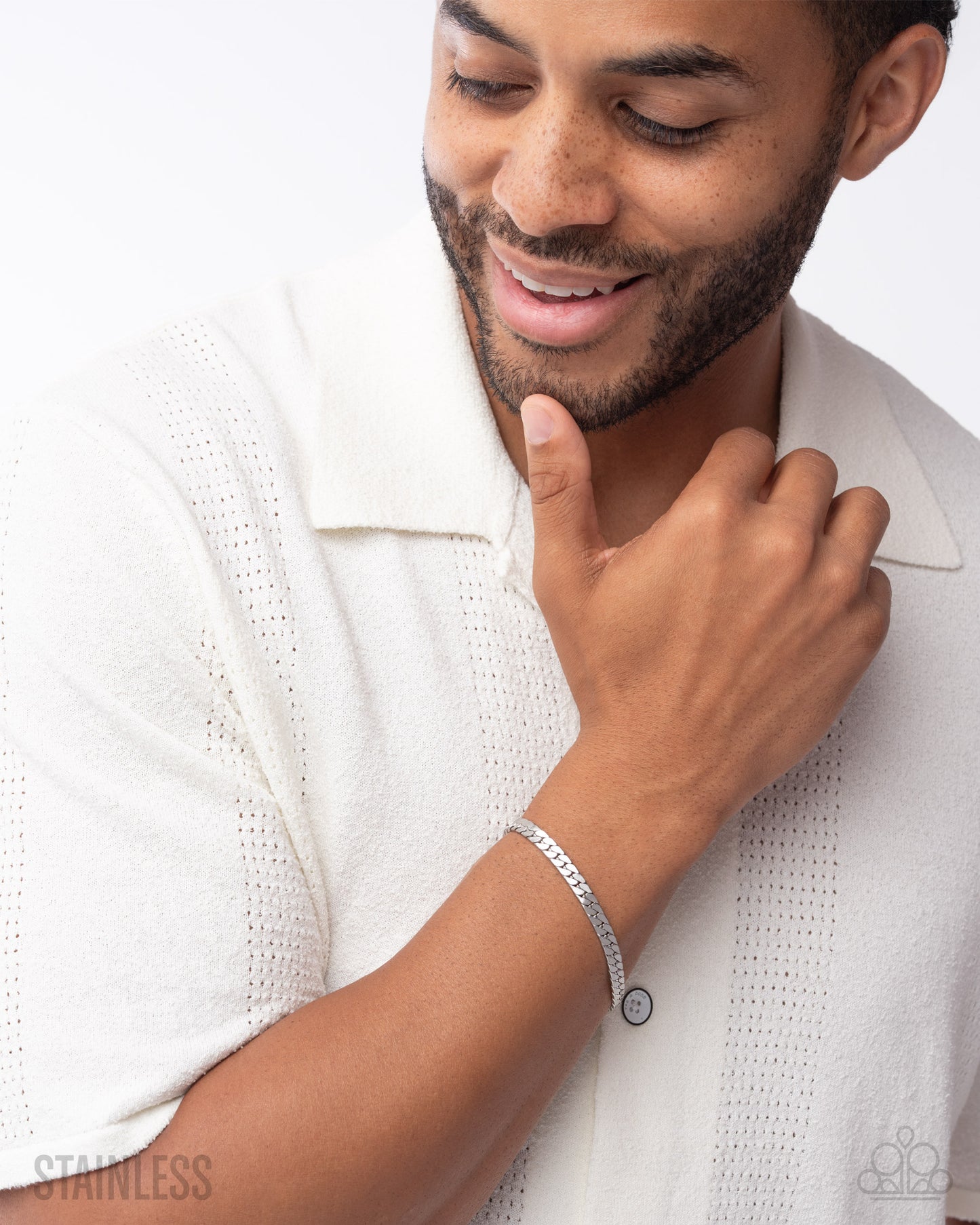 Weekend Wait - silver - Paparazzi MENS bracelet