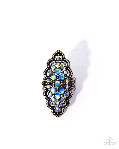 Welcome Waltz - brass - Paparazzi ring